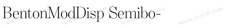 BentonModDisp Semibo字体转换